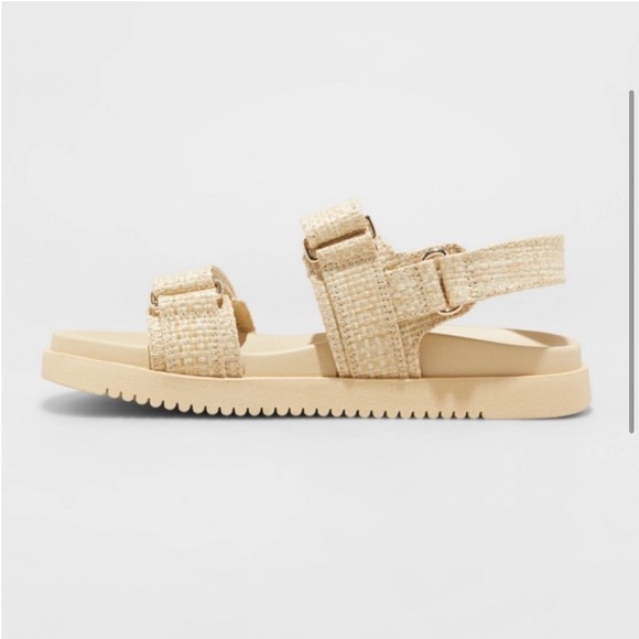 Women's Jonie Ankle Strap Footbed Sandals - A New Day™ - Color Tan - Size 6 NWT - Picture 3 of 5